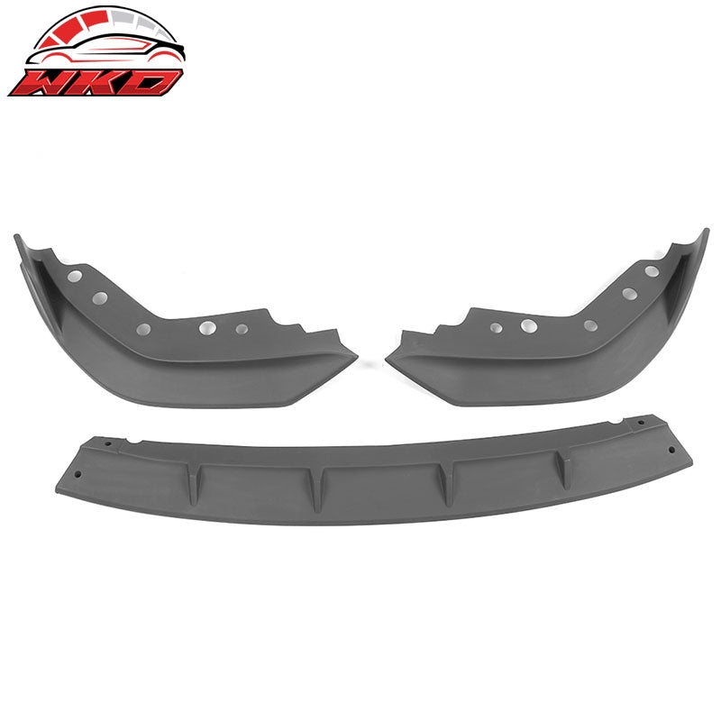 Fits 19-22 BMW G20 3 Series M Sport & M340i 3PC V1 Front Bumper Lip Matte Black