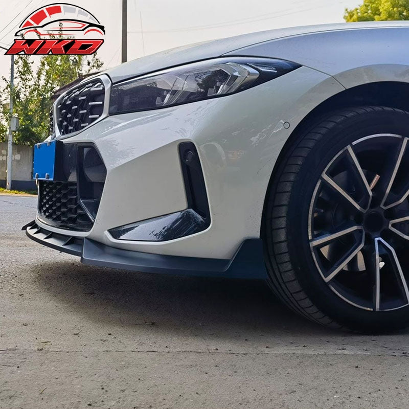 Fits 23-26 BMW G20 3 Series M Sport M340i IKON Front Bumper Lip Matte Black - PP