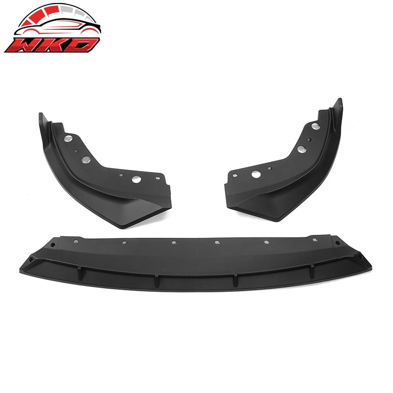 Fits 23-26 BMW G20 3 Series M Sport M340i IKON Front Bumper Lip Matte Black - PP