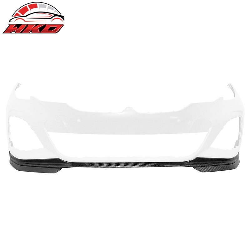 Fits 19-22 BMW G20 3 Series M-Tech M Sport 5PCS Front Bumper Lip Carbon Fiber CF