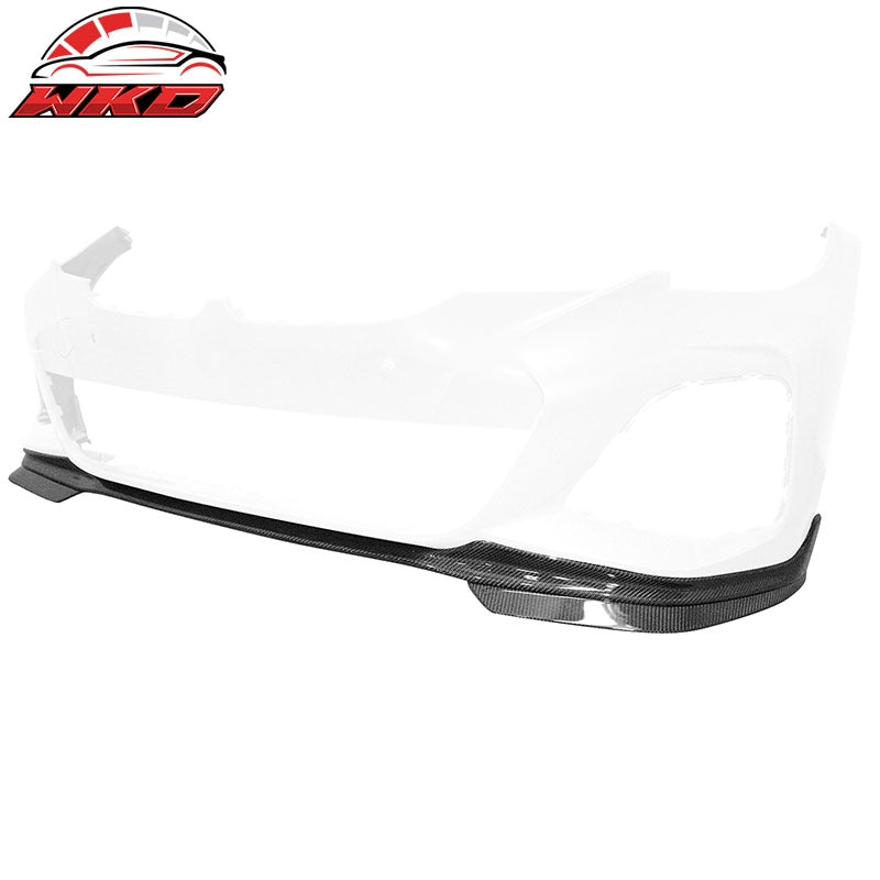 Fits 19-22 BMW G20 3 Series M-Tech M Sport 5PCS Front Bumper Lip Carbon Fiber CF