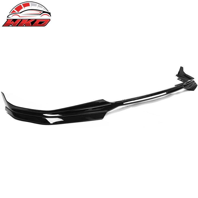 Fits 19-22 BMW G20 3 Series M-Tech M Sport Front Bumper Lip Gloss Black - PP