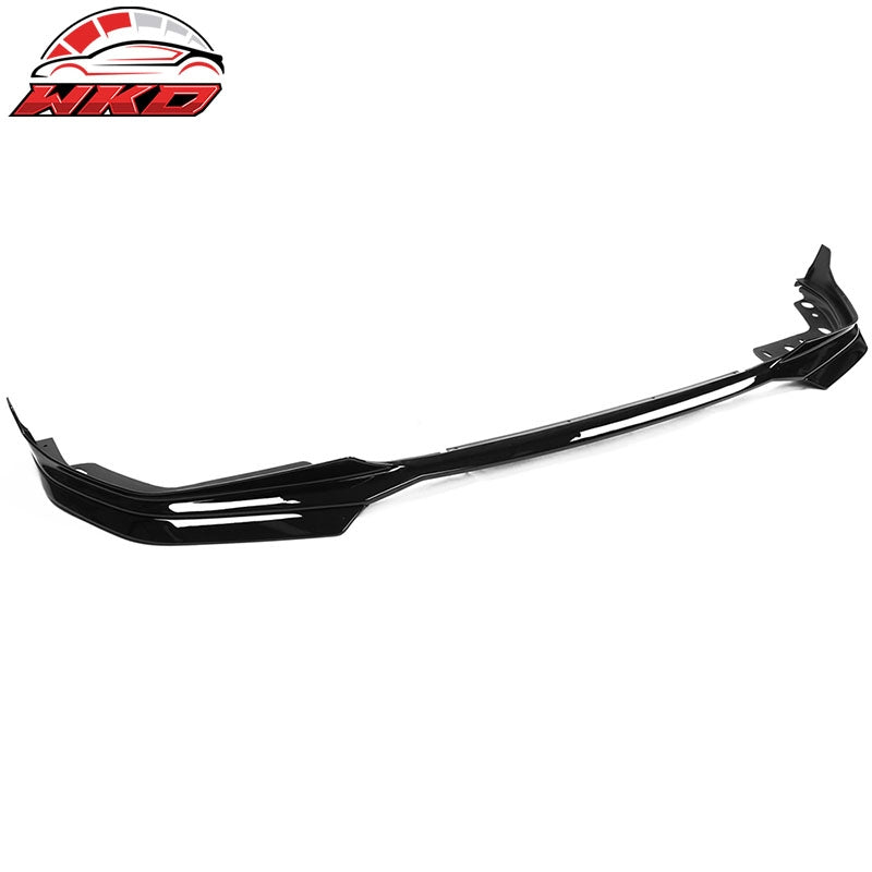 Fits 19-22 BMW G20 3 Series M-Tech M Sport Front Bumper Lip Gloss Black - PP