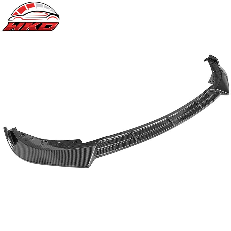 For 19-22 BMW G20 3 Series Sport Line Carbon Fiber Print Front Bumper Lip 3PC PP