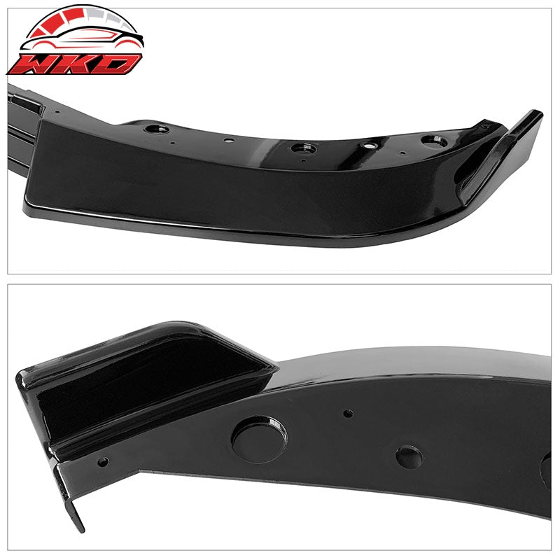 Fits 19-22 BMW G20 3 Series Sport Line Gloss Black Front Bumper Lip Spoiler 3PC