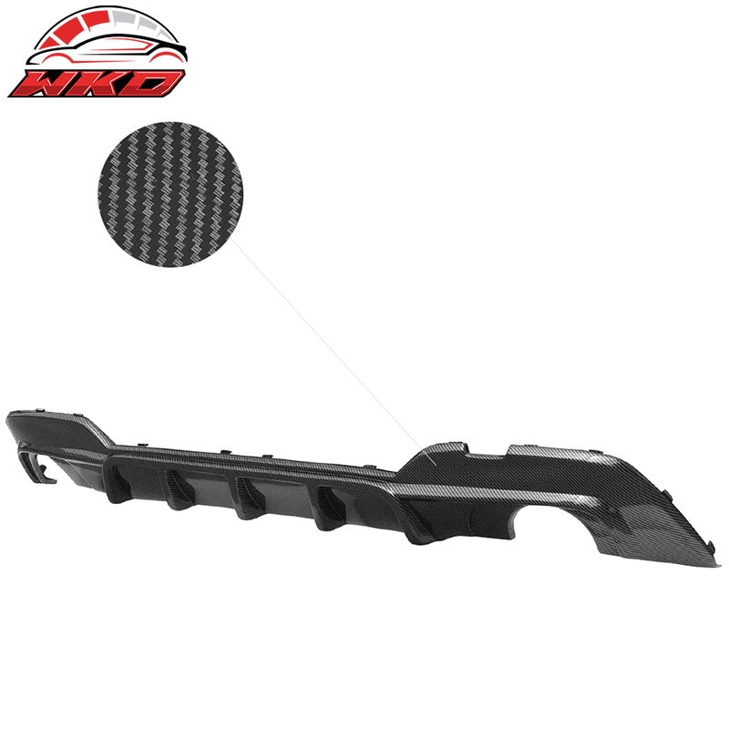 Fits 19-22 BMW G20 330i M Sport Rear Diffuser Bumper Lip Carbon Fiber Print