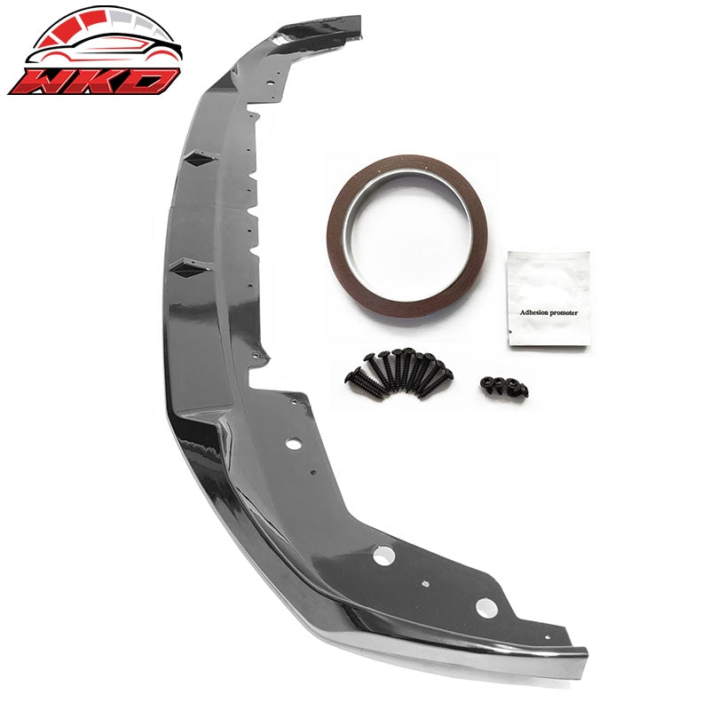 Fits 23-26 BMW G20 M Sport M340i Front Bumper Lip M Performance 2PC Gloss Black