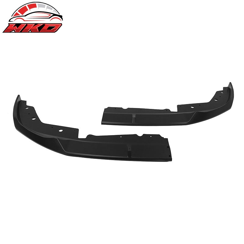 Fits 23-26 BMW G20 M Sport M340i Front Bumper Lip M Performance 2PC Matte Black
