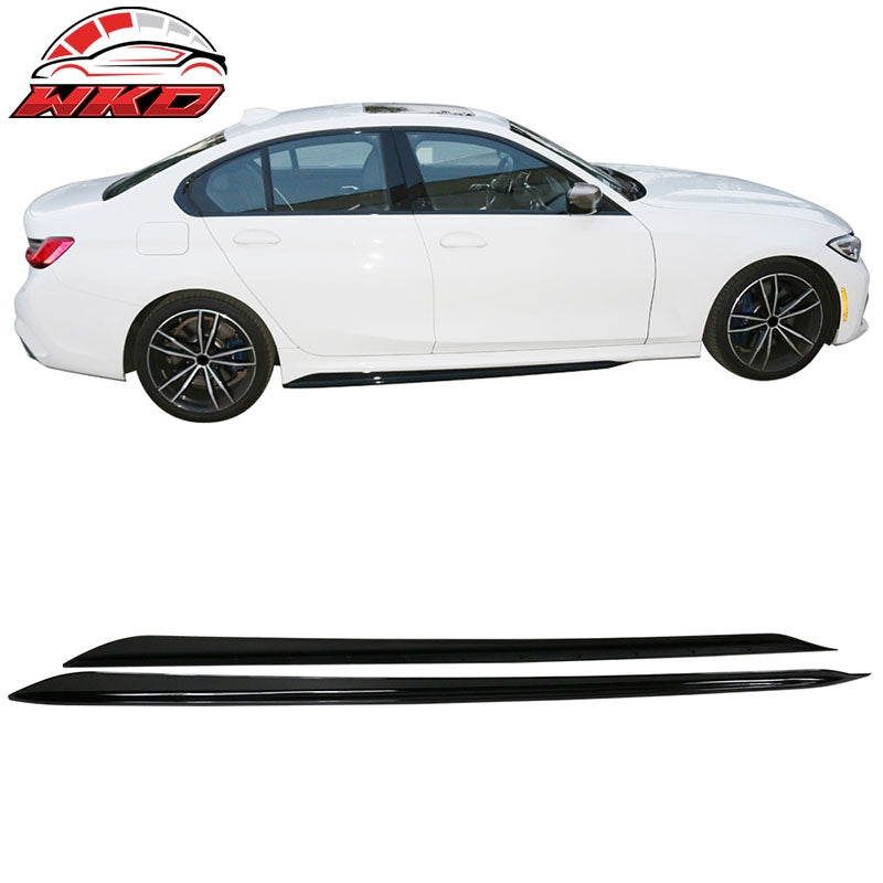 Wholesale 19-26 BMW G20 M Sport Bumper M-Performance Side Skirt Gloss Black 2PC - ABS