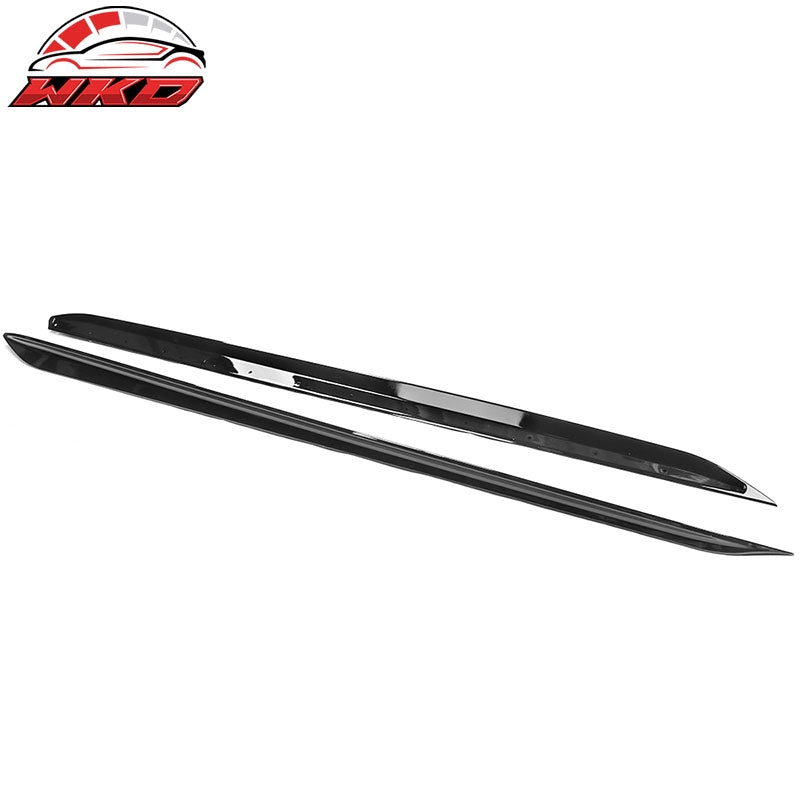 Fits 19-26 BMW G20 M Sport Bumper M-Performance Side Skirt Gloss Black 2PC - ABS