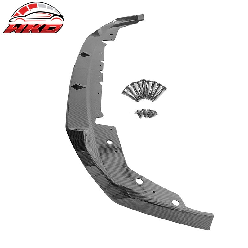 Fits 23-26 BMW G20 M340i M Performance 2PC Front Bumper Lip Carbon Fiber Print