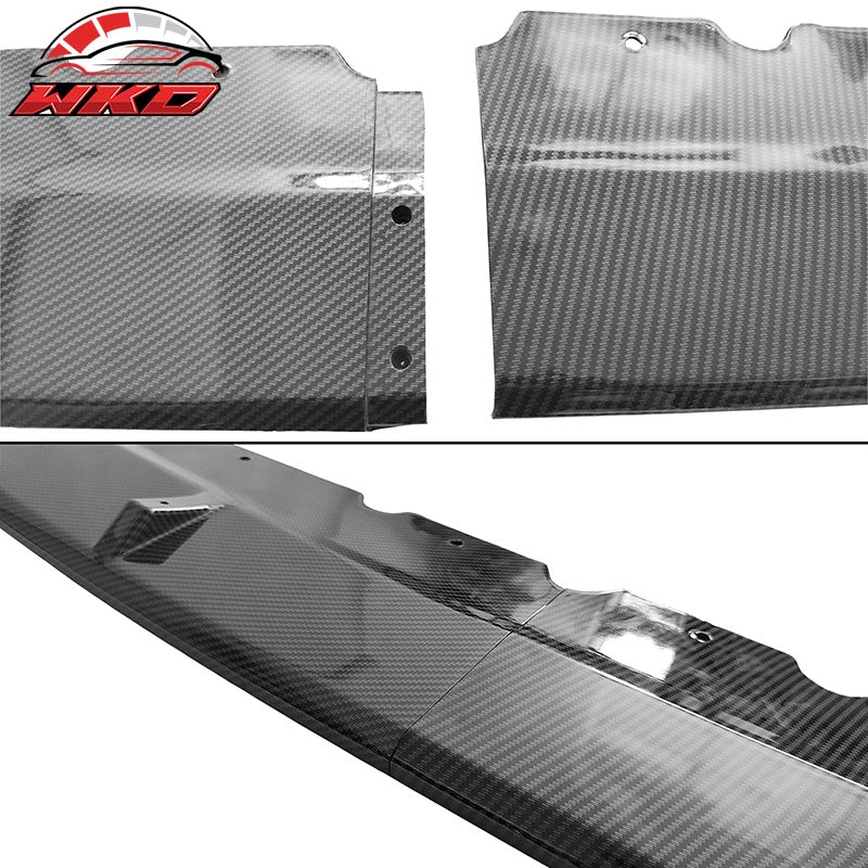Fits 23-26 BMW G20 M340i M Performance 2PC Front Bumper Lip Carbon Fiber Print
