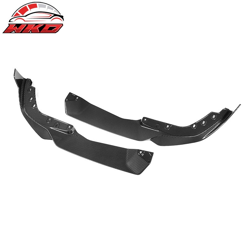 Dry Carbon Fiber Fits 23-26 BMW G20 M340i M Performance 2PC Front Bumper Lip