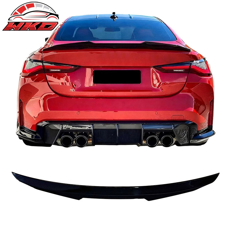 Wholesale 21-26 BMW G22 4-Series G82 M4 Coupe PSM Style Trunk Spoiler Lip Gloss Black - Wikond Auto
