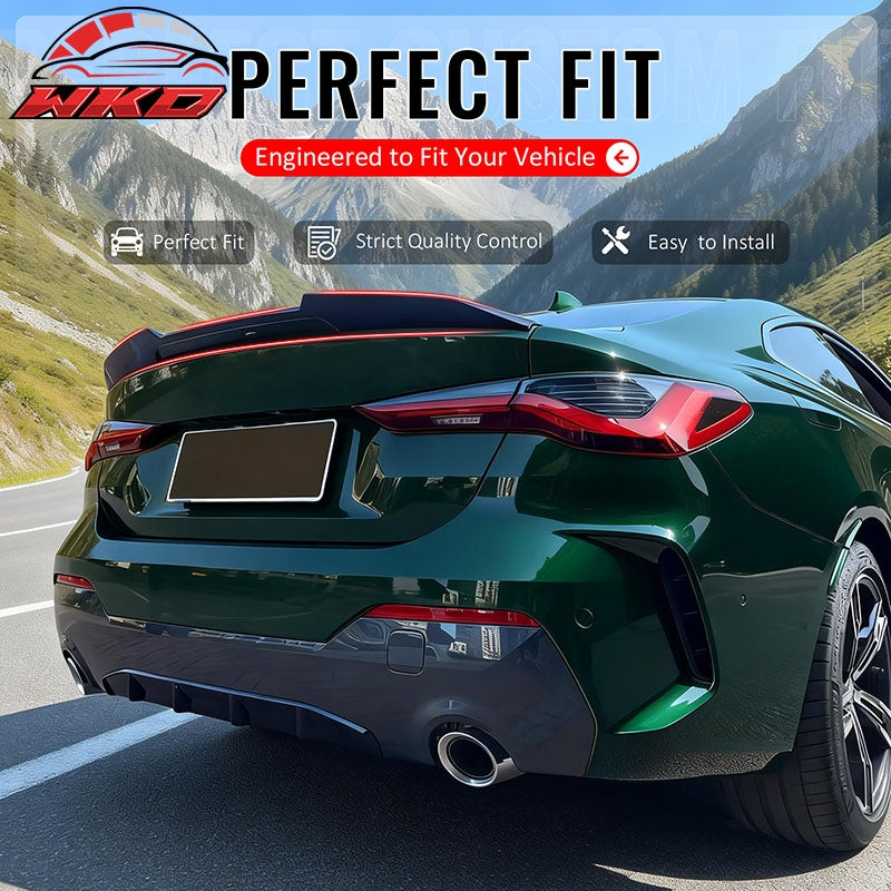 Wholesale 21-26 BMW G22 4-Series G82 M4 Coupe PSM Style Trunk Spoiler Lip Gloss Black - Wikond Auto