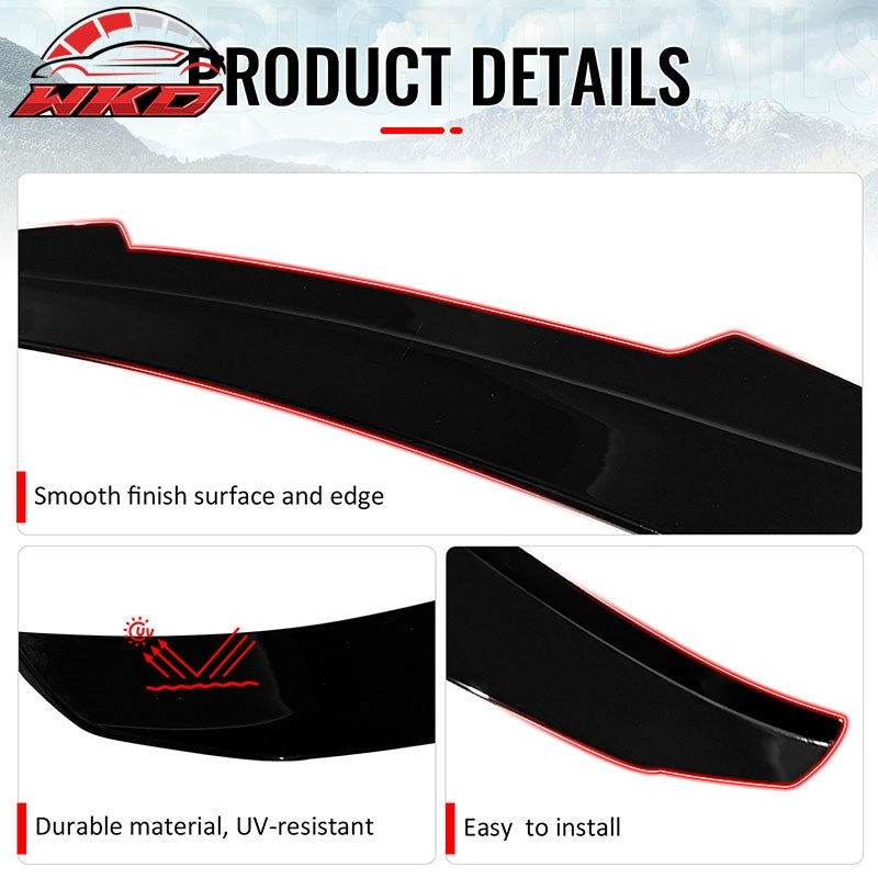Wholesale 21-26 BMW G22 4-Series G82 M4 Coupe PSM Style Trunk Spoiler Lip Gloss Black - Wikond Auto