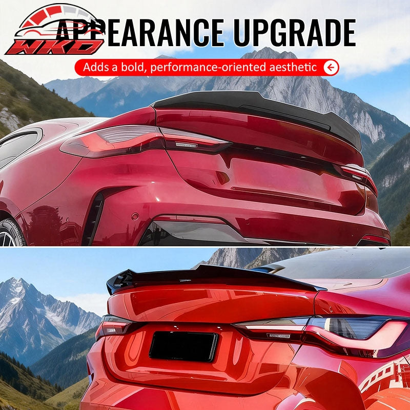 Wholesale 21-26 BMW G22 4-Series G82 M4 Coupe PSM Style Trunk Spoiler Lip Gloss Black - Wikond Auto