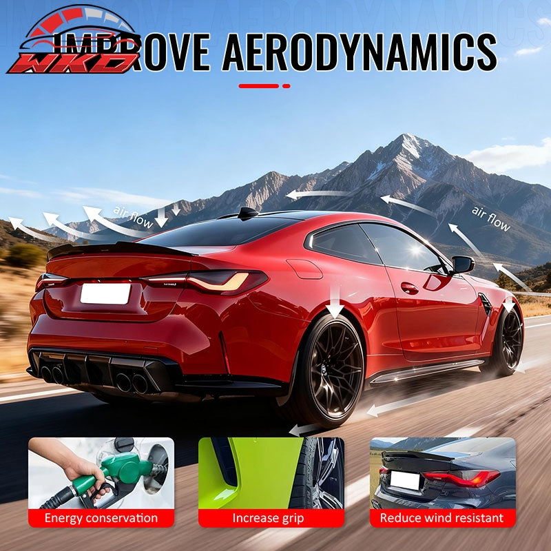 Wholesale 21-26 BMW G22 4-Series G82 M4 Coupe PSM Style Trunk Spoiler Lip Gloss Black - Wikond Auto
