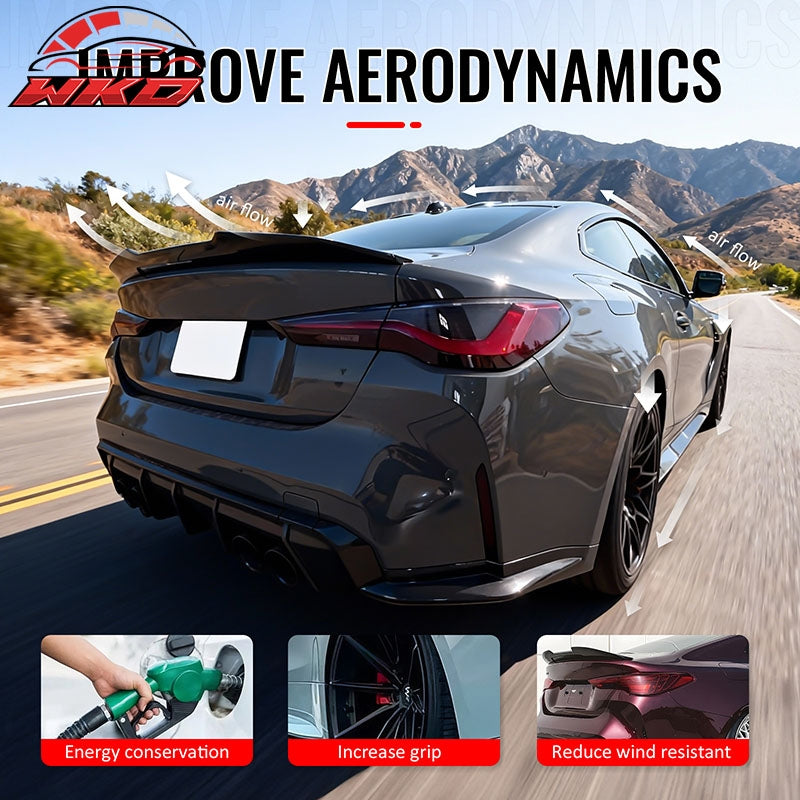 Wholesale 21-26 BMW G22 4-Series G82 M4 Coupe PSM Trunk Spoiler Carbon Fiber Print - Wikond Auto