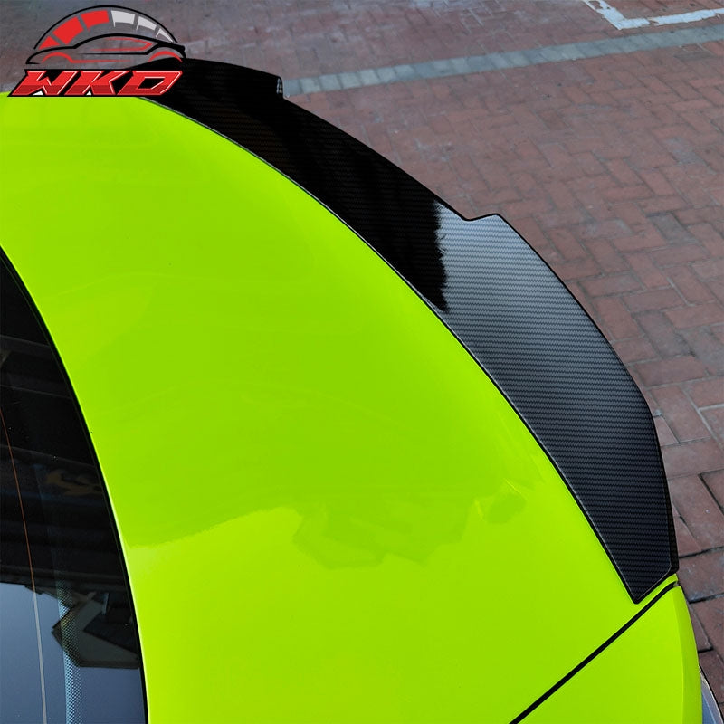 Fits 21-26 BMW G22 430i G82 M4 PSM Style Rear Trunk Spoiler Carbon Fiber Print