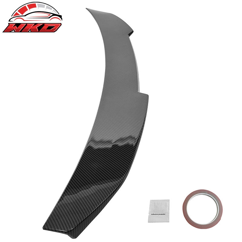 Fits 21-26 BMW G22 430i G82 M4 PSM Style Rear Trunk Spoiler Carbon Fiber Print