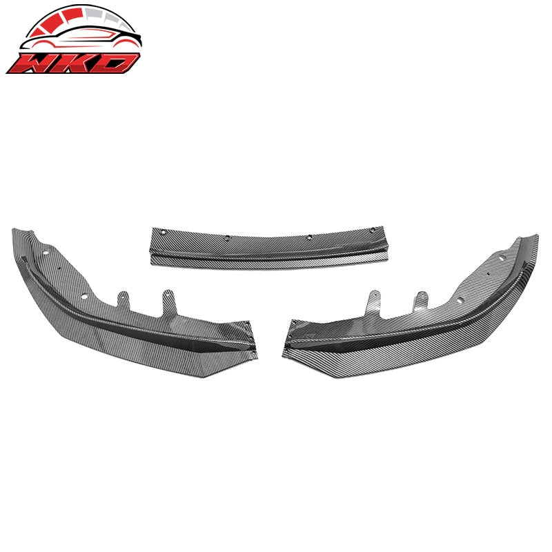 Fits 21-27 BMW G22 G23 4-Series M440i M Sport Front Lip Carbon Fiber Print - PP