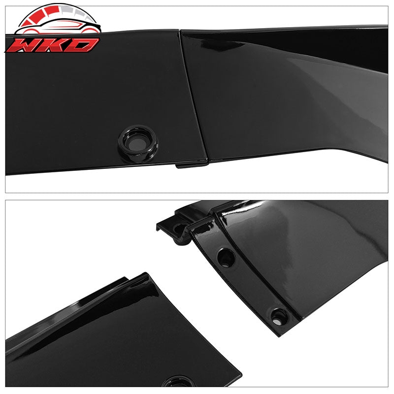 Fits 21-27 BMW G22 G23 4-Series M440i M Sport Front Bumper Lip Gloss Black - PP