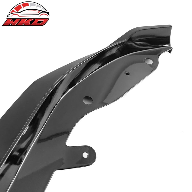 Fits 21-27 BMW G22 G23 4-Series M440i M Sport Front Bumper Lip Gloss Black - PP