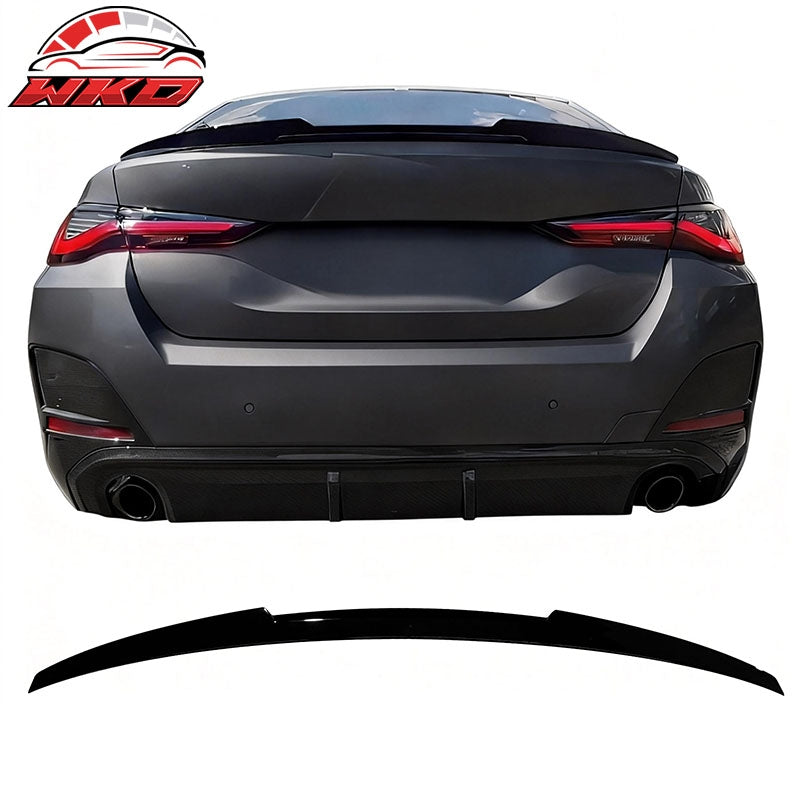 Wholesale 22-26 BMW G26 4-Series Gran Coupe & i4 M4 Style Trunk Spoiler Gloss Black - Wikond Auto