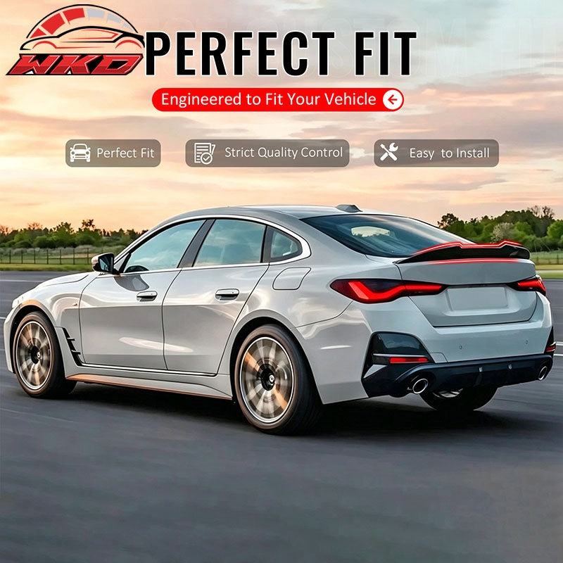 Wholesale 2021-2026 BMW G26 4 Series Gran Coupe i4 PSM Trunk Spoiler Gloss Black ABS - Wikond Auto