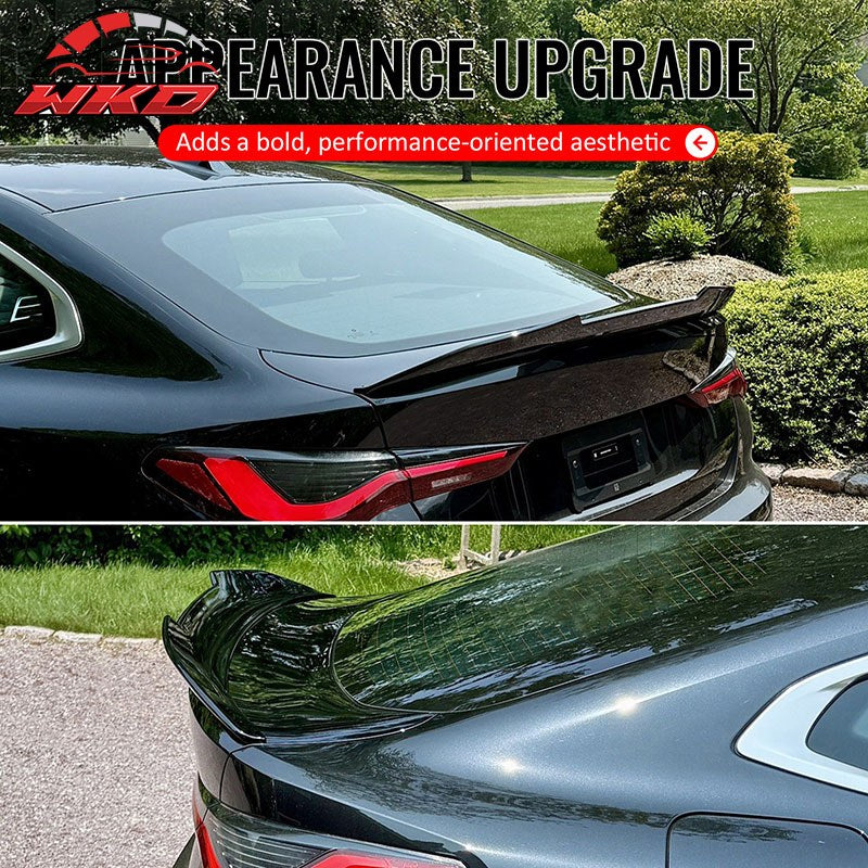 Wholesale 2021-2026 BMW G26 4 Series Gran Coupe i4 PSM Trunk Spoiler Gloss Black ABS - Wikond Auto