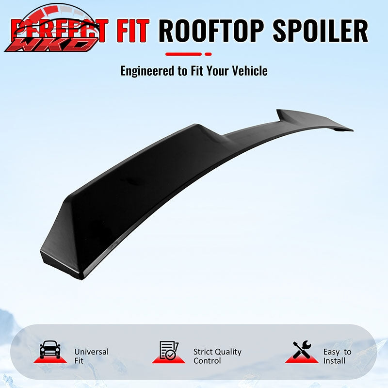 Fits 22-26 BMW G26 4-Series Gran Coupe & i4 V Style Roof Spoiler Primer Black