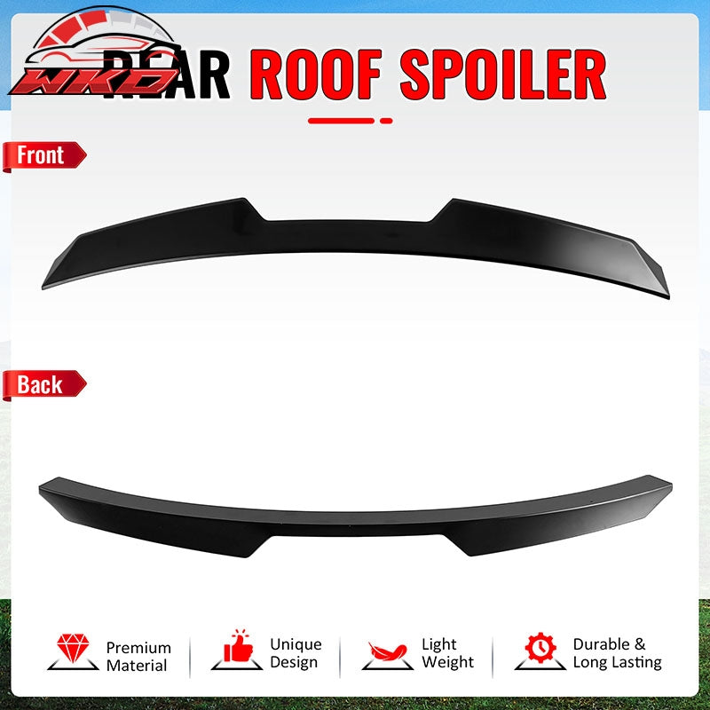 Fits 22-26 BMW G26 4-Series Gran Coupe & i4 V Style Roof Spoiler Matte Black
