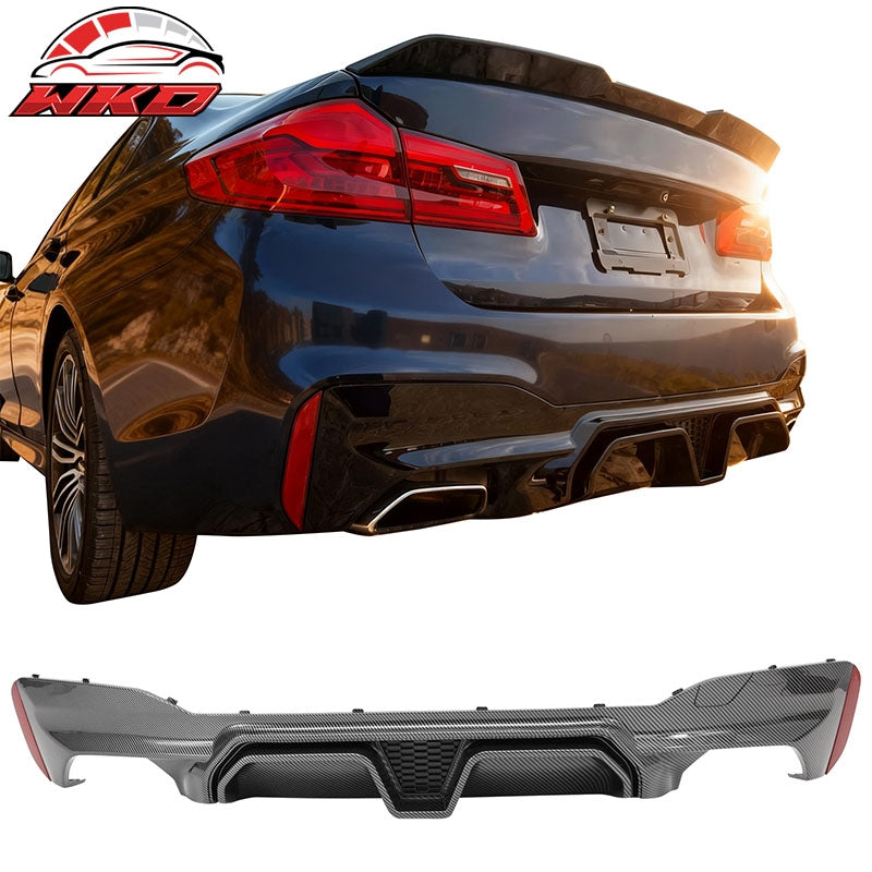 Wholesale 17-23 BMW G30 5 Series F90 M5 CS Style Rear Diffuser Carbon Fiber Print PP