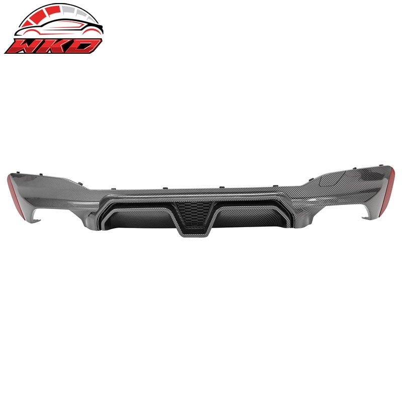 Fits 17-23 BMW G30 5 Series F90 M5 CS Style Rear Diffuser Carbon Fiber Print PP