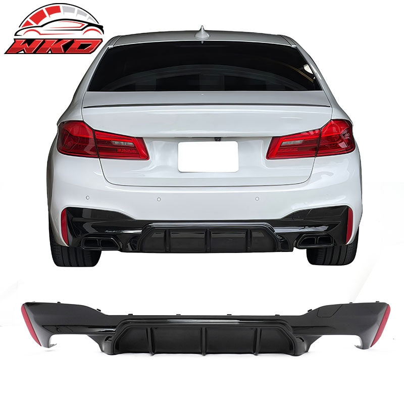 Wholesale 17-23 BMW G30 5 Series F90 M5 Competition Style Rear Diffuser Gloss Black