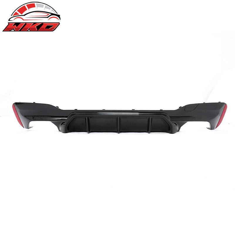 Fits 17-23 BMW G30 5 Series F90 M5 Competition Style Rear Diffuser Gloss Black