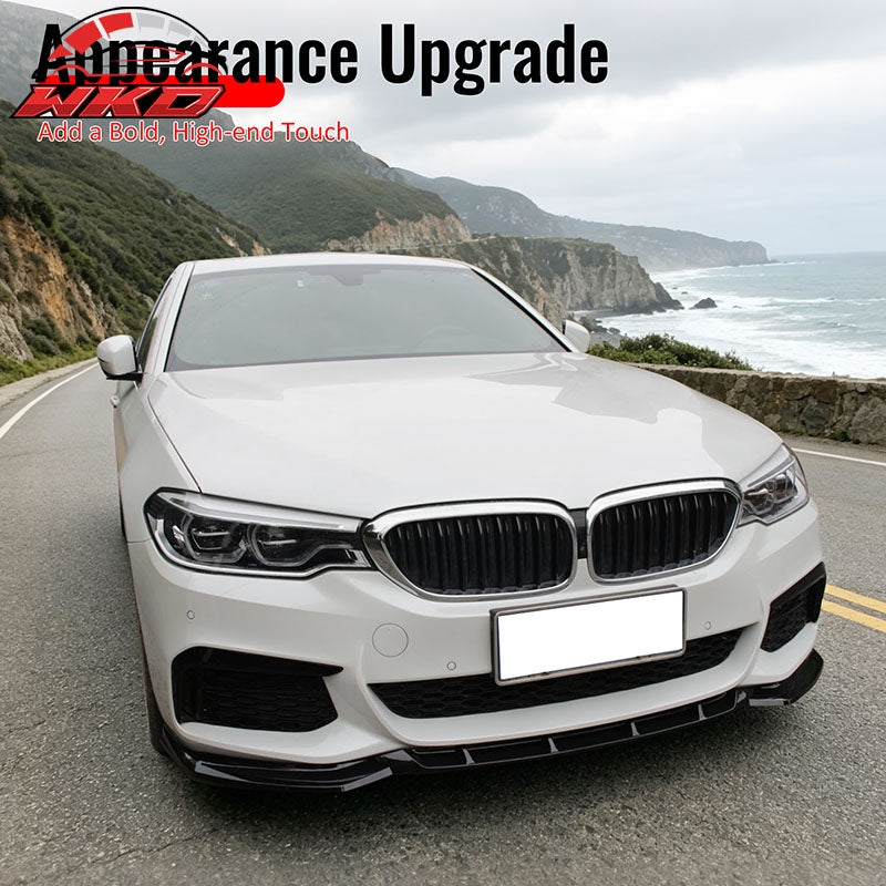 For 17-20 BMW G30 530i 540i M Sport GT Style Front Bumper Lip Carbon Fiber Print