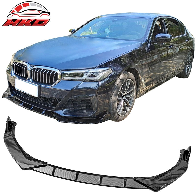 Wholesale 21-23 BMW G30 5 Series IKON Front Bumper Lip Spoiler Carbon Fiber Print PP - Wikond Auto