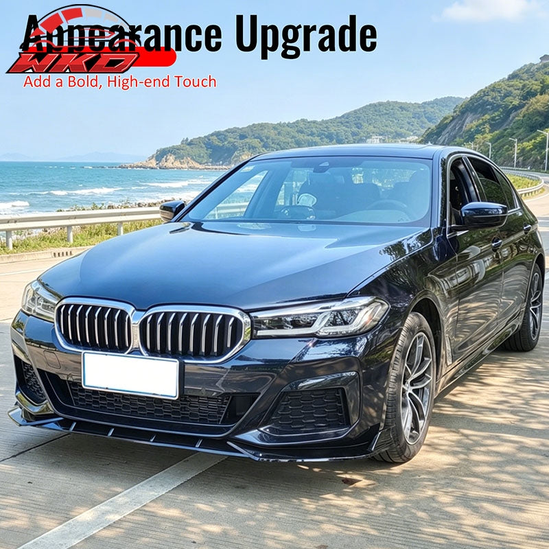 Wholesale 21-23 BMW G30 5 Series IKON Front Bumper Lip Spoiler Carbon Fiber Print PP - Wikond Auto