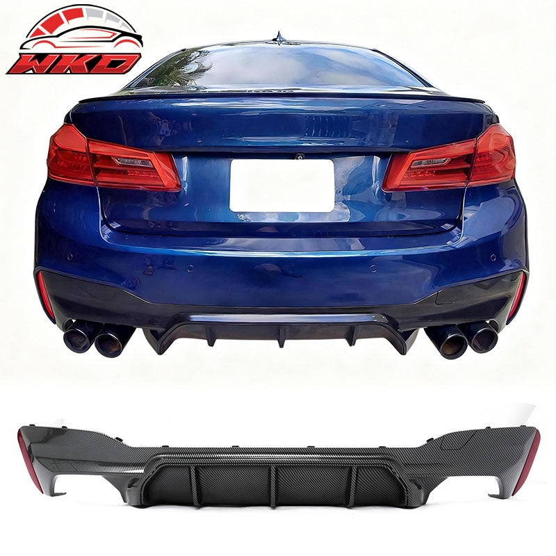 Wholesale For 17-23 BMW G30 5 Series M5 Competition Style Rear Diffuser Carbon Fiber Print