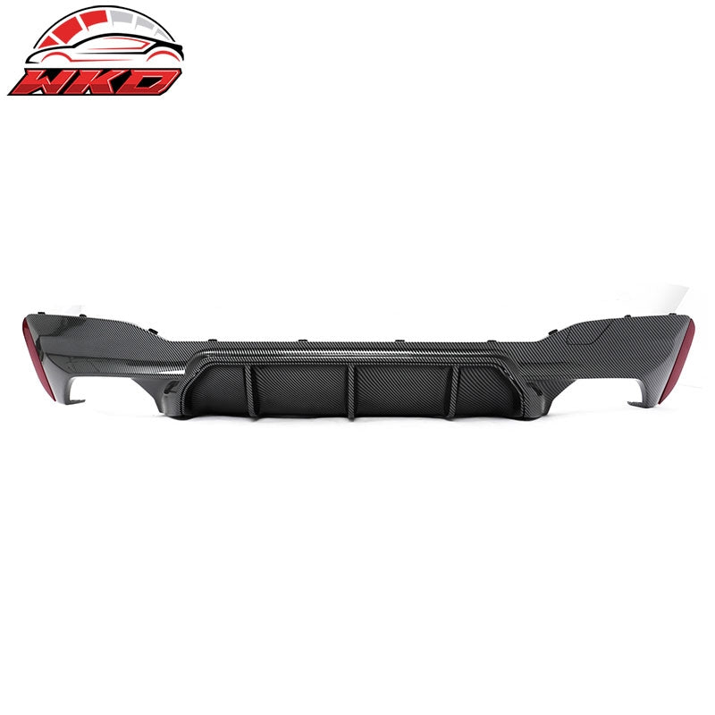 For 17-23 BMW G30 5 Series M5 Competition Style Rear Diffuser Carbon Fiber Print