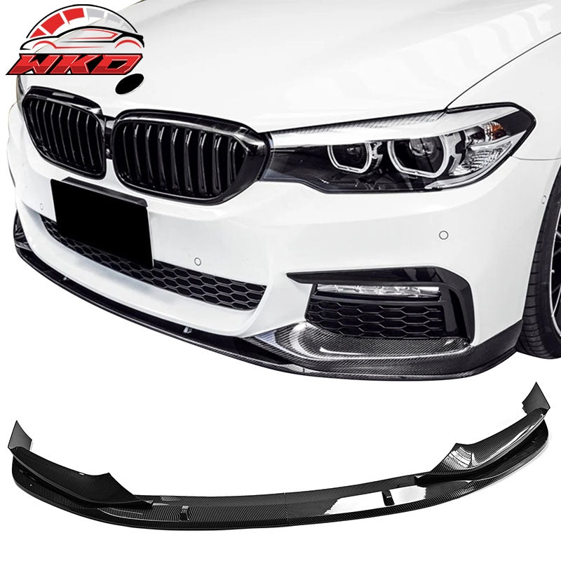 Wholesale 17-20 BMW G30 5 Series MP Front Bumper Lip Spoiler Carbon Fiber Print ABS - Wikond Auto