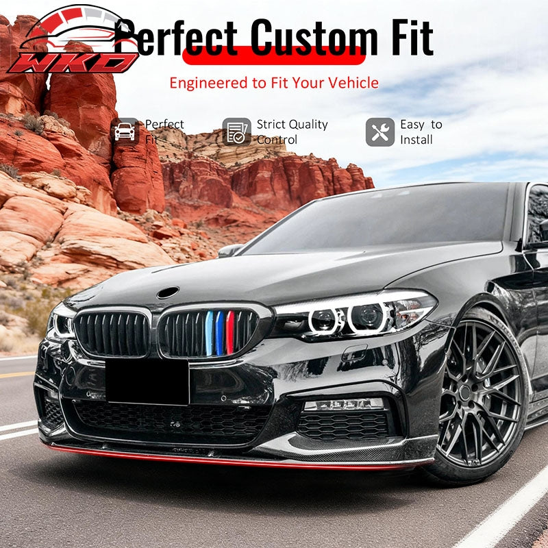 Wholesale 17-20 BMW G30 5 Series MP Front Bumper Lip Spoiler Carbon Fiber Print ABS - Wikond Auto