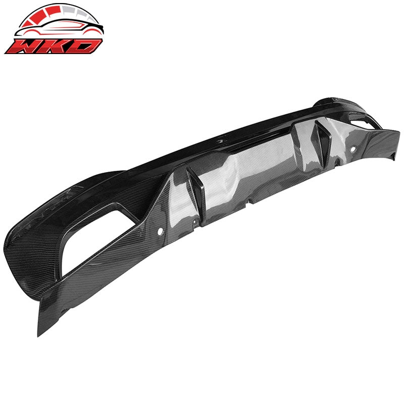 Wholesale 17-20 BMW G30 5 Series MP Style Rear Bumper Lip Diffuser Matte Carbon Fiber - Wikond Auto