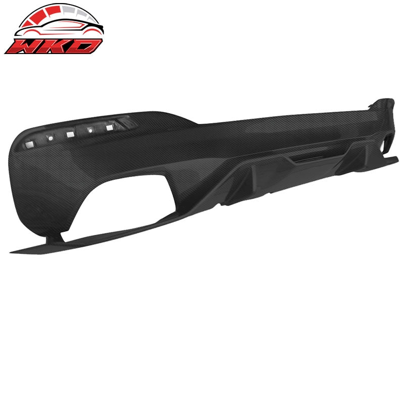 Wholesale 17-20 BMW G30 5 Series MP Style Rear Bumper Lip Diffuser Matte Carbon Fiber - Wikond Auto