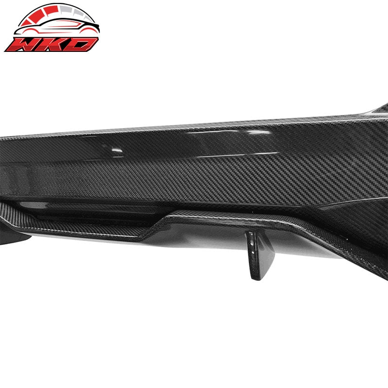 Wholesale 17-20 BMW G30 5 Series MP Style Rear Bumper Lip Diffuser Matte Carbon Fiber - Wikond Auto