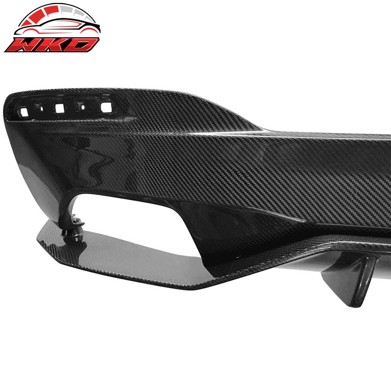 Wholesale 17-20 BMW G30 5 Series MP Style Rear Bumper Lip Diffuser Matte Carbon Fiber - Wikond Auto