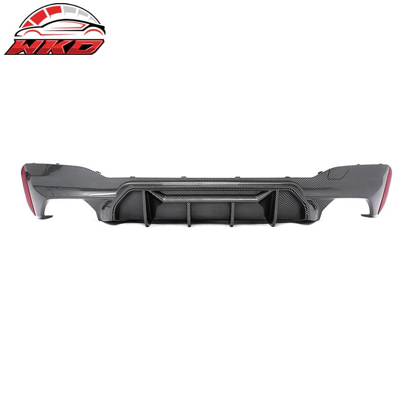 Fits 17-23 BMW G30 5 Series Rear Diffuser M5 M Perfermance Carbon Fiber Print PP