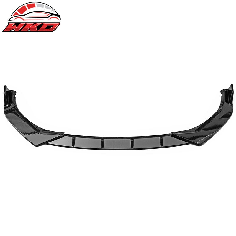 Wholesale 21-23 BMW G30 5 Series Sedan IKON Front Bumper Lip Spoiler Gloss Black PP - Wikond Auto